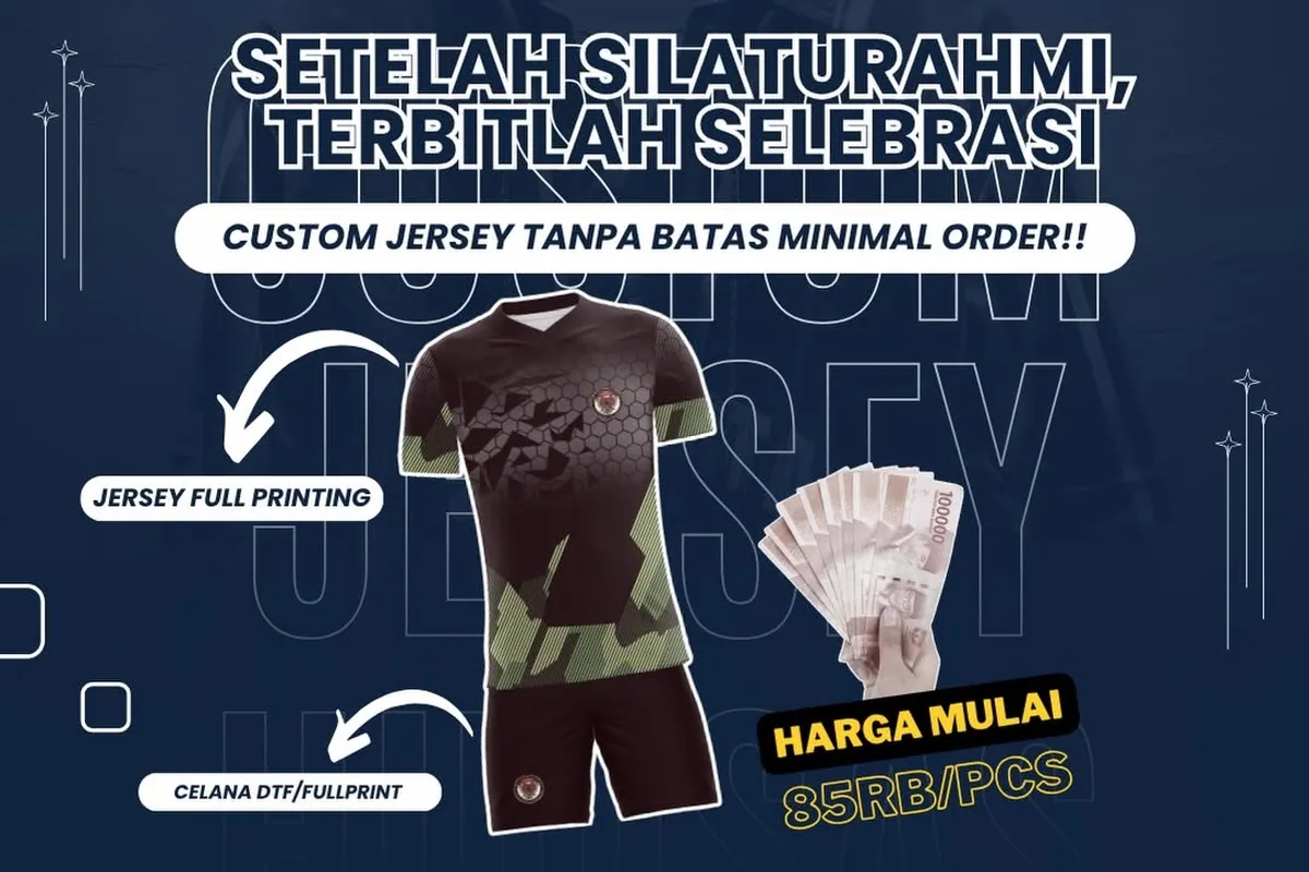 Tren Motif Jersey Custom 2026: Stripe Diagonal & Gradasi